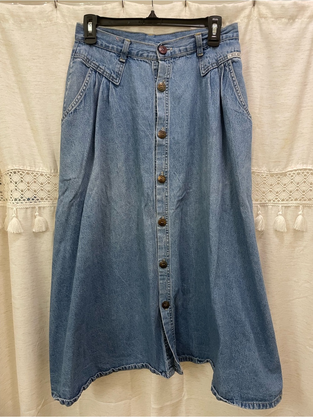 Vintage Cherokee A-line denim skirt - Picture 2 of 3